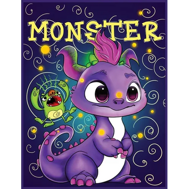 Monster Activity Book for Kids: Cute, Funny Monsters Book for Kids, Activity Book with Monster 123 Pages, Big Activity Book