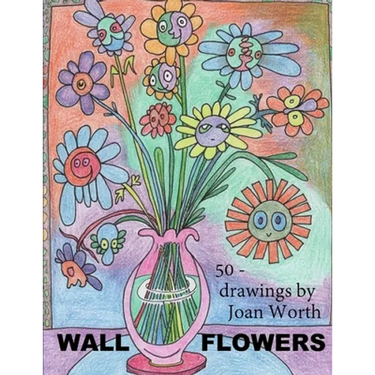 Wall Flowers: 50 pictures ready for colored pencils