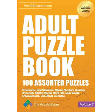 Adult Puzzle Book 100 Assorted Puzzles Volume 3