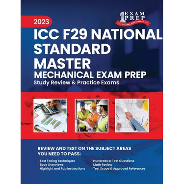2023 ICC F29 National Standard Master Mechanical Exam Prep: 2023 Study Review & Practice Exams