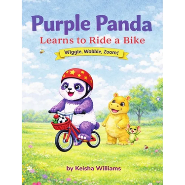 Purple Panda Learns to Ride a Bike