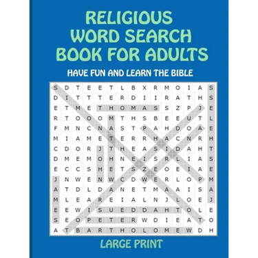 Religious Word Search Book for Adults: Have Fun and Learn the Bible Large Print