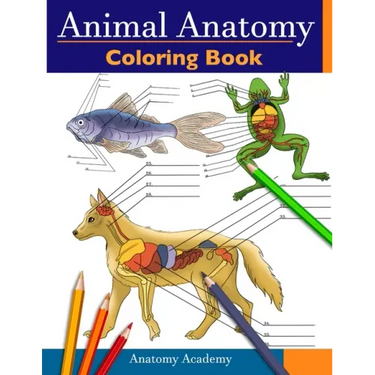 Animal Anatomy Coloring Book: Incredibly Detailed Self-Test Veterinary Anatomy Color workbook Perfect Gift for Vet Students & Animal Lovers