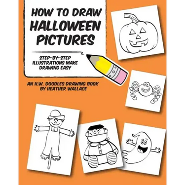 How to Draw Halloween Pictures: Step-by-Step Illustrations Make Drawing Easy