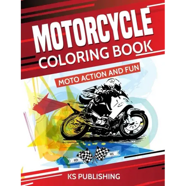 Motorcycle Coloring Book. Moto Action and Fun