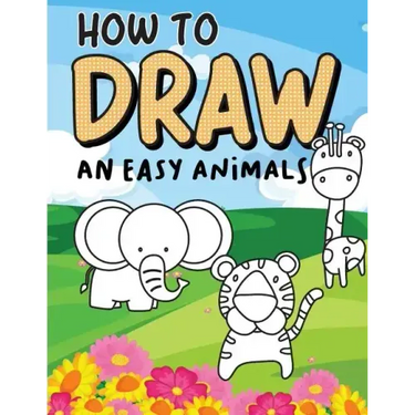How to draw an easy Animals: Step by Step, Large Drawing books for kids