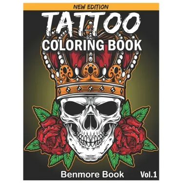 Tattoo Coloring Book: An Adult Coloring Book with Awesome and Relaxing Tattoo Designs for Men and Women Coloring Pages