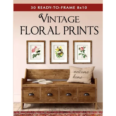30 Ready-to-Frame 8x10 Vintage Floral Prints