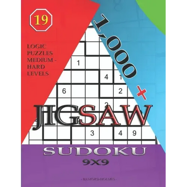 1,000 + sudoku jigsaw 9x9: Logic puzzles medium - hard levels