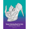 Tween Coloring Book For Girls: Calming Stress Relief: Colouring Pages For Relaxation, Preteens, Ages 8-12, Detailed Zendoodle Drawings, Relaxing Art