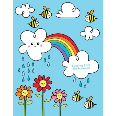 Buzzing Bees Sketchbook: Jumbo Drawing Pad For Sketching, Doodling And Coloring