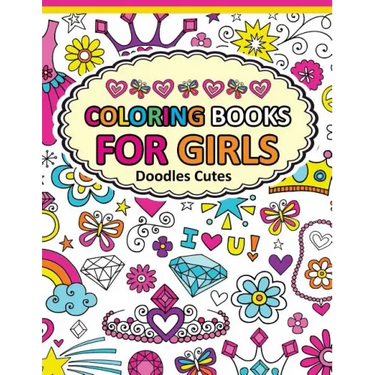 Coloring Book for Girls Doodle Cutes: The Really Best Relaxing Colouring Book For Girls 2017 (Cute, Animal, Dog, Cat, Elephant, Rabbit, Owls, Bears, K