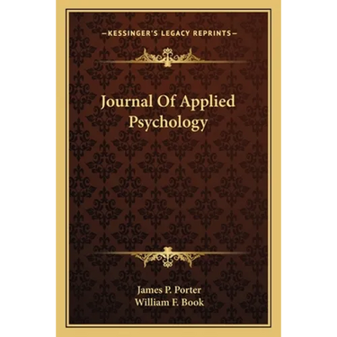 Journal Of Applied Psychology