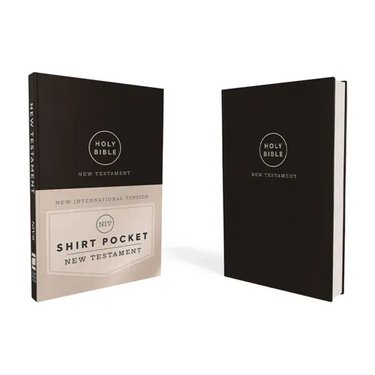 Niv, Shirt Pocket New Testament, Leathersoft, Black, Comfort Print