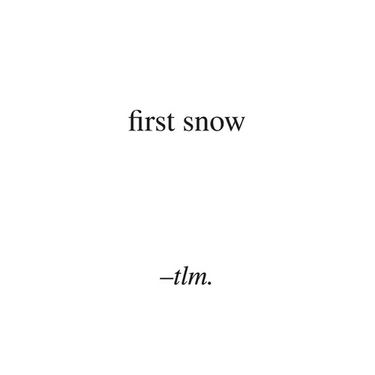 first snow