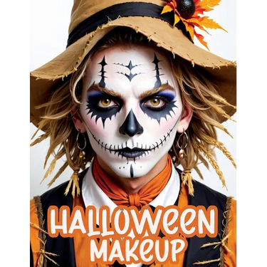 Halloween Makeup: A Beginner's Friendly Step-by-Step Guide to Easy and Professional Face Painting Instructions for Men and Teens, in Full Color