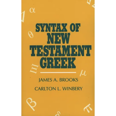 Syntax of New Testament Greek