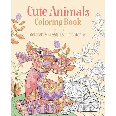 Cute Animals Coloring Book: Adorable Creatures to Color in