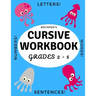 Beginner's Cursive Workbook Grades 2 - 5: Ocean and Underwater Themed Tracing and Handwriting Practice Book for Learning Script Writing