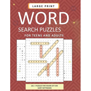 LARGE PRINT Word Search Puzzles for Teens and Adults: 101 Word Search Puzzles