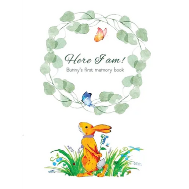 Here I Am - Bunny's Baby Memory Book: Beautiful Baby Journal for First Five Years