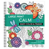 Large Print Easy Color & Frame - Calm (Stress Free Coloring Book)