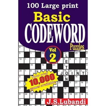 100 Large Print Basic Codeword Puzzles 2
