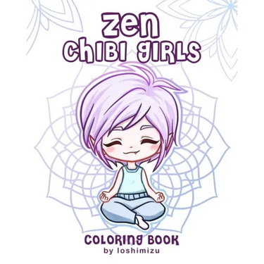 Zen Chibi Girls: A Cute Coloring Book with Kawaii Chibi Zodiac Signs and Yogi Girls