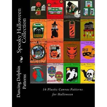 Spooky Halloween Collection: 16 Plastic Canvas Patterns for Halloween