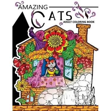 Amazing Cats Adult Coloring Book: Your Garden Coloring Book for Adult