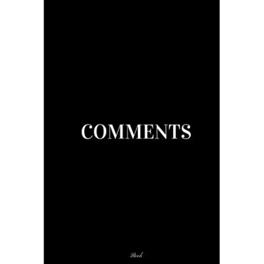 Comments: Book