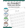 Alphabet Tracing Book for Preschoolers: Pen control to trace and write ABC Letters and Numbers Sky line Plane line Grass line and Worm line