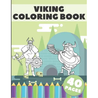 Viking Coloring Book: A Coloring Book With Stress Relieving Viking Designs For Adults and Kids Relaxation