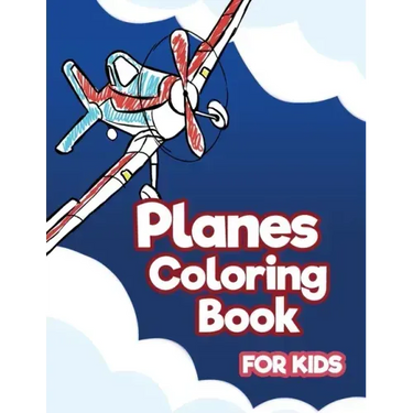 Planes Coloring Book for Kids: Aviation Activity Book for Artistic Children Ages 4-8