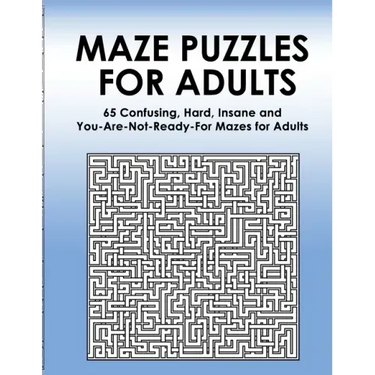 Maze Puzzles for Adults: 65 Confusing, Hard, Insane and You-Are-Not-Ready-For Puzzles for Adults and Outstanding Teens