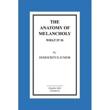 The Anatomy Of Melancholy What It Is