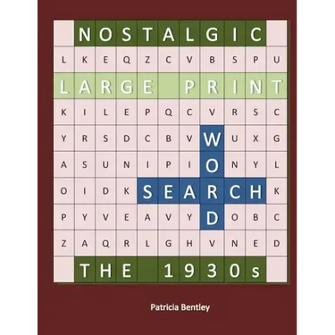 Nostalgic Large Print Word Search: The 1930s