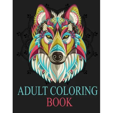 Adult Coloring Book: Adult Coloring Book: Inspired By Nature, Stress Relieving Animal Designs, Easy, and Relaxing Coloring Pages, extra lar