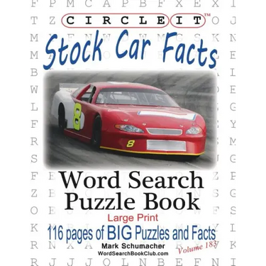 Circle It, Stock Car Facts, Word Search, Puzzle Book