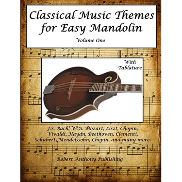 Classical Music Themes for Easy Mandolin Volume One
