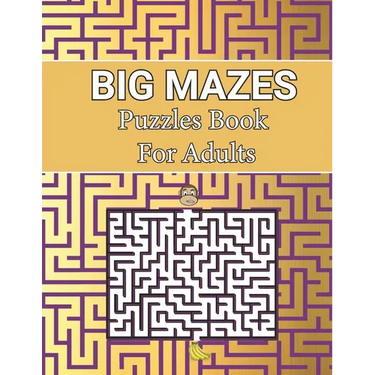 Big Mazes Puzzles Book For Adults: Two-Player Mazes Activity Book for Kids Circle, Adult Mazes Puzzle Book with 150 Hard to solve Square Level Mazes B