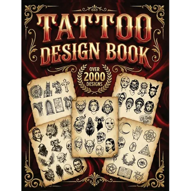 Tattoo Design Book: 2,000 Unique Tattoos - A Journey Through American and Crazy Art, From Flash Designs to Real Tattoos for Artists and Beginners
