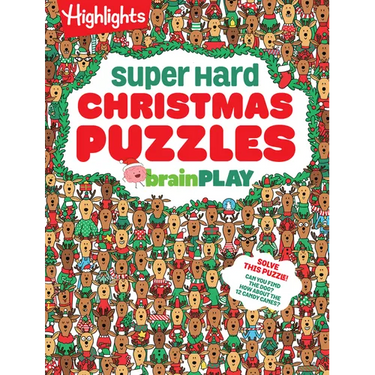 Brainplay Super Hard Christmas Puzzles: 200+ Challenging Christmas Puzzles, Mazes, Logic Games and Wordplay. Holiday-Themed Activity Book Gift for Kid