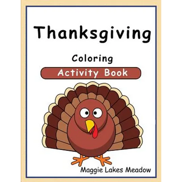 Thanksgiving Coloring Activity Book