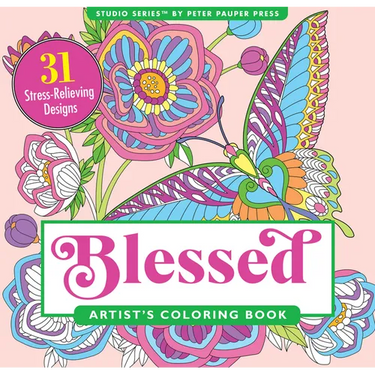 Blessed Adult Coloring Book (31 Stress-Relieving Designs)