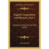 English Composition And Rhetoric, Part 1: Intellectual Elements Of Style (1890)