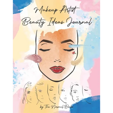Makeup Artist Beauty Ideas Journal Book (Female & Male Faces): Face Charts Practice for Female & Male Faces Creative Coloring Book for Kids, Teens, an