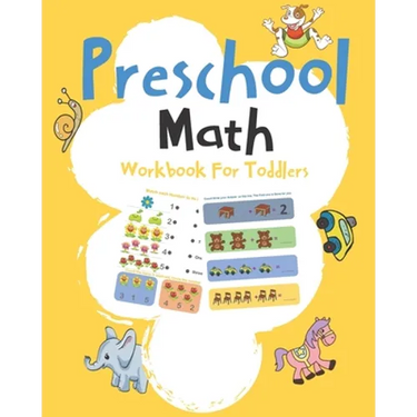 Preschool Math Workbook For Toddlers: Early Math, Math Preschool Learning Book, Kindergarten Math Workbook, Addition & Subtraction Workbook, Lines, Sh
