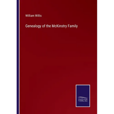 Genealogy of the McKinstry Family