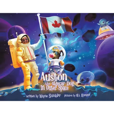 Auston the Sidecar Dog in Outer Space